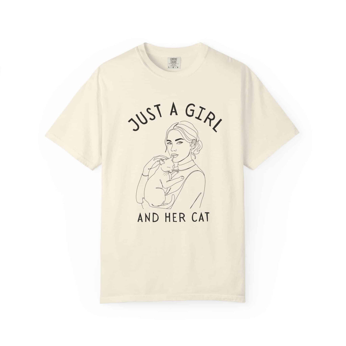 Just a Girl and Her Cat Tee - Moods and Merch
