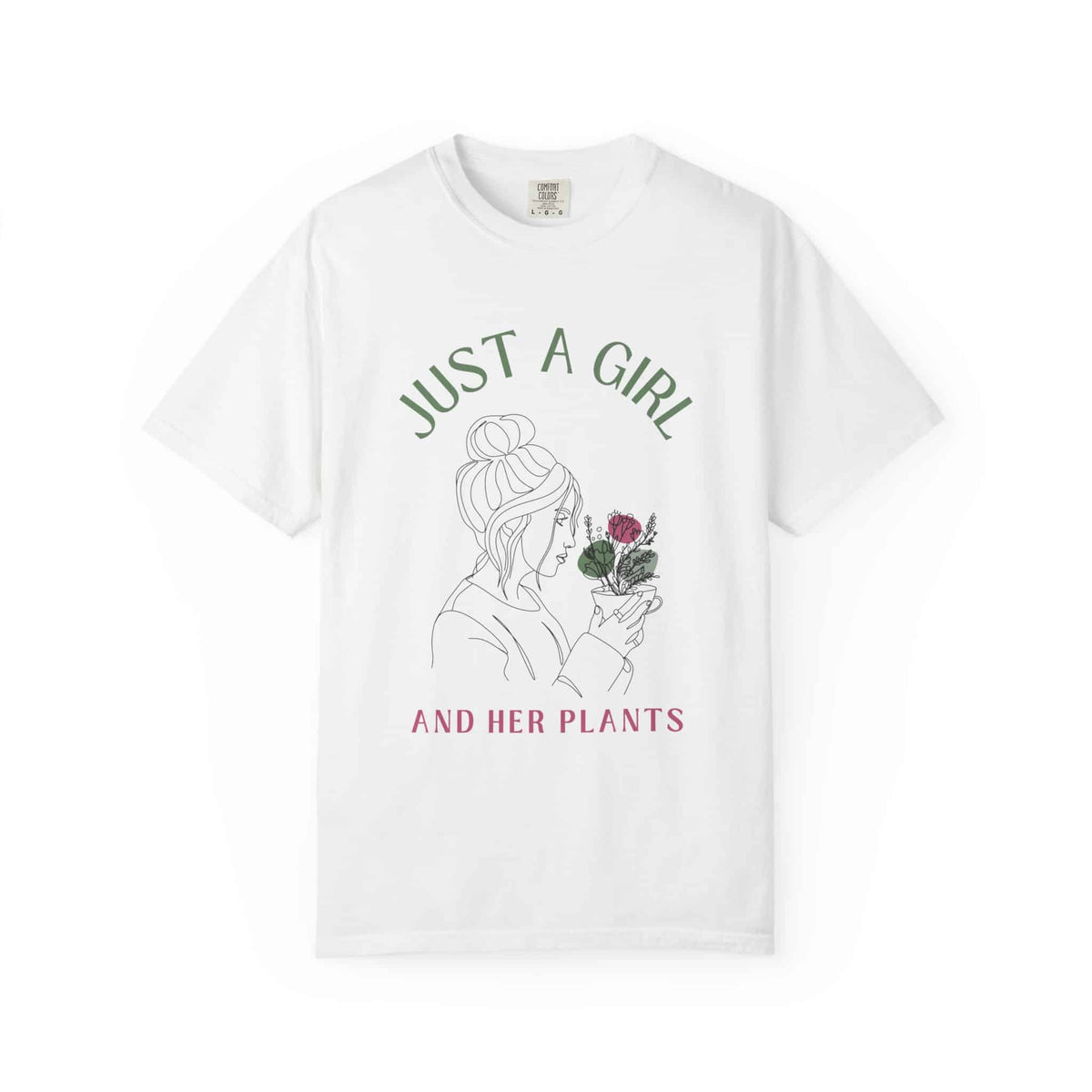 Just a Girl and Her Plants T-shirt - Moods and Merch