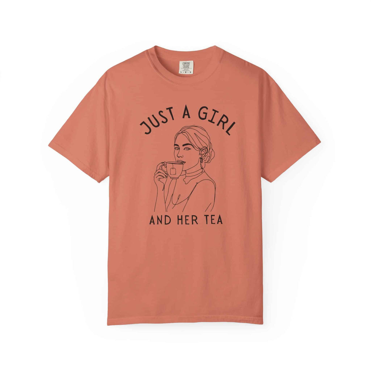 Just a Girl and Her Tea Graphic Shirt - Moods and Merch