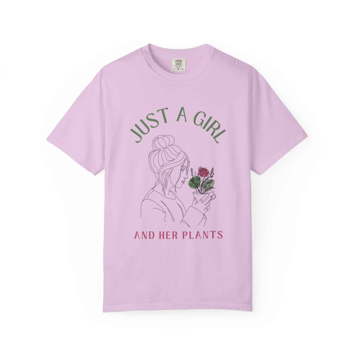 Just a Girl and Her Plants T-shirt - Moods and Merch