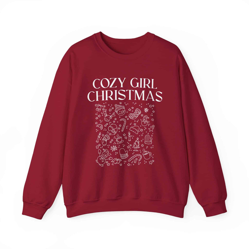 Cozy Girl Christmas Sweatshirt - Moods and Merch