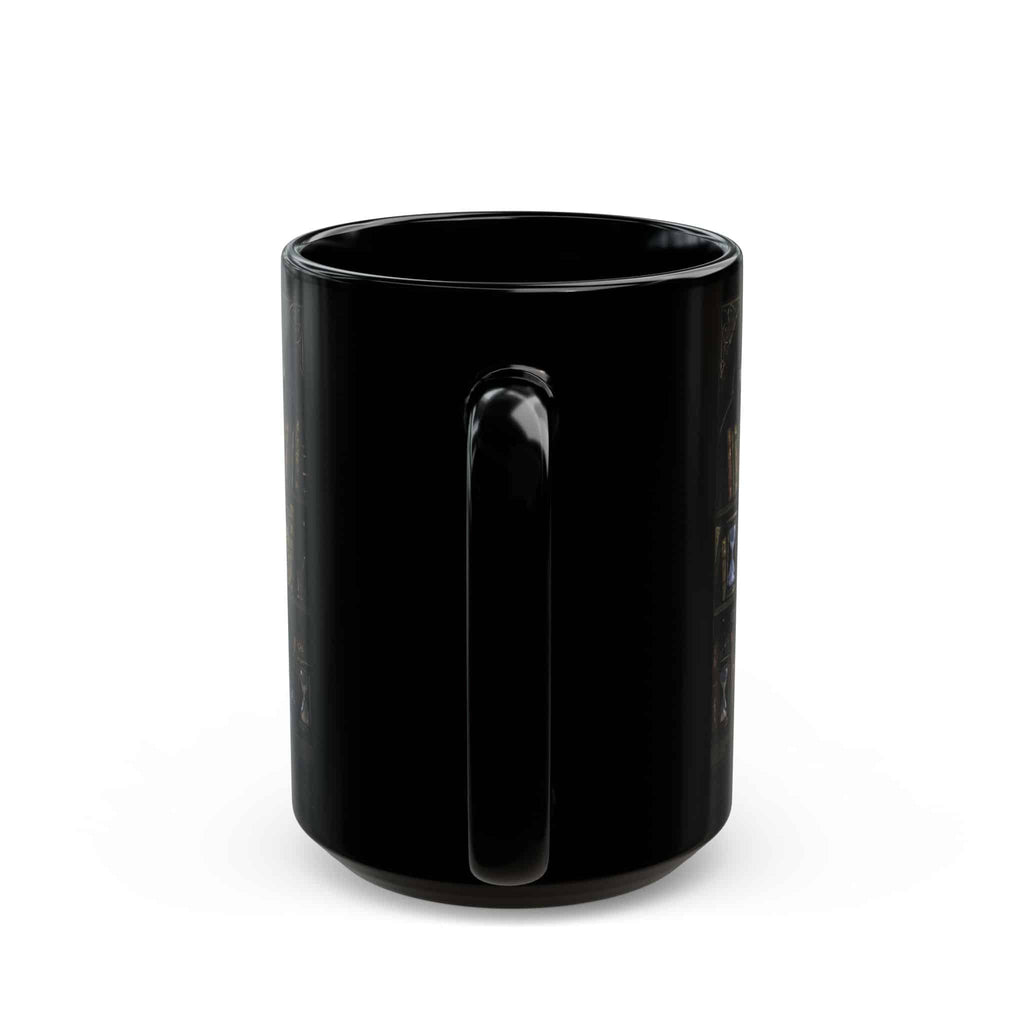 Stained Glass Wizard Library Mug, 15oz - Moods and Merch