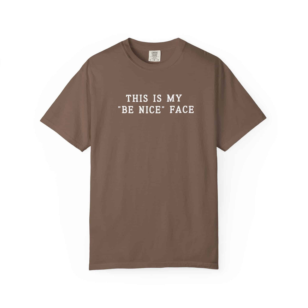 This is my Be Nice Face Tee - Moods and Merch