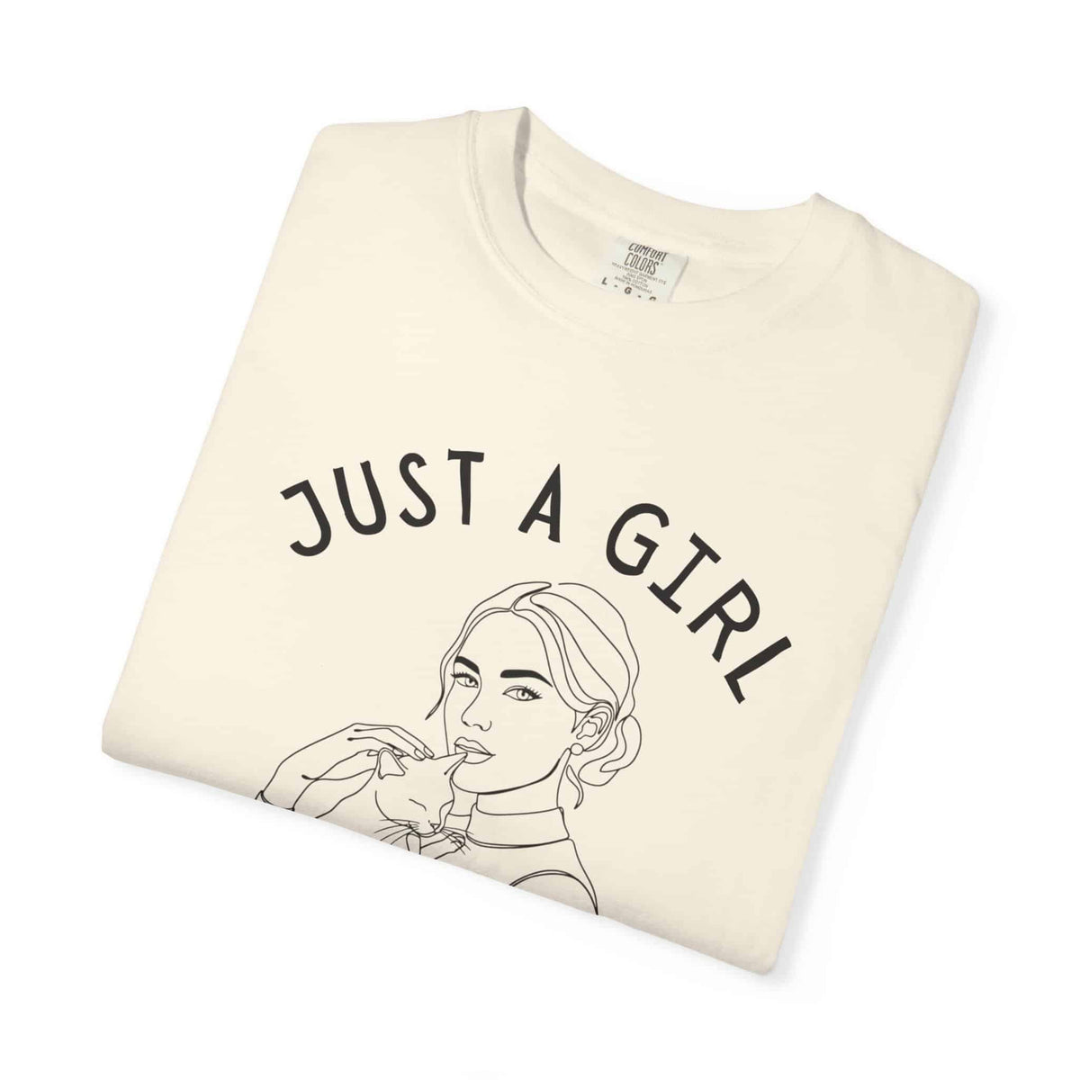 Just a Girl and Her Cat Tee - Moods and Merch