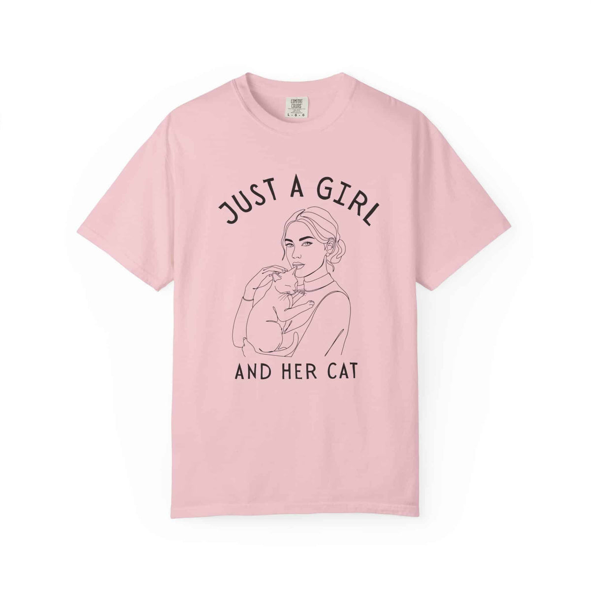 Just a Girl and Her Cat Tee - Moods and Merch