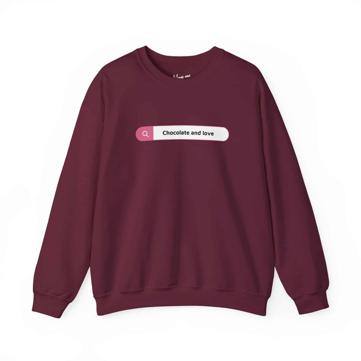 Stylish Love and Chocolate Sweatshirt with Trendy Design