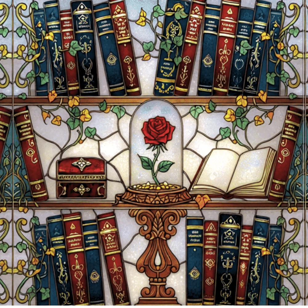 Enchanted Rose Library Mug,15oz - Moods and Merch