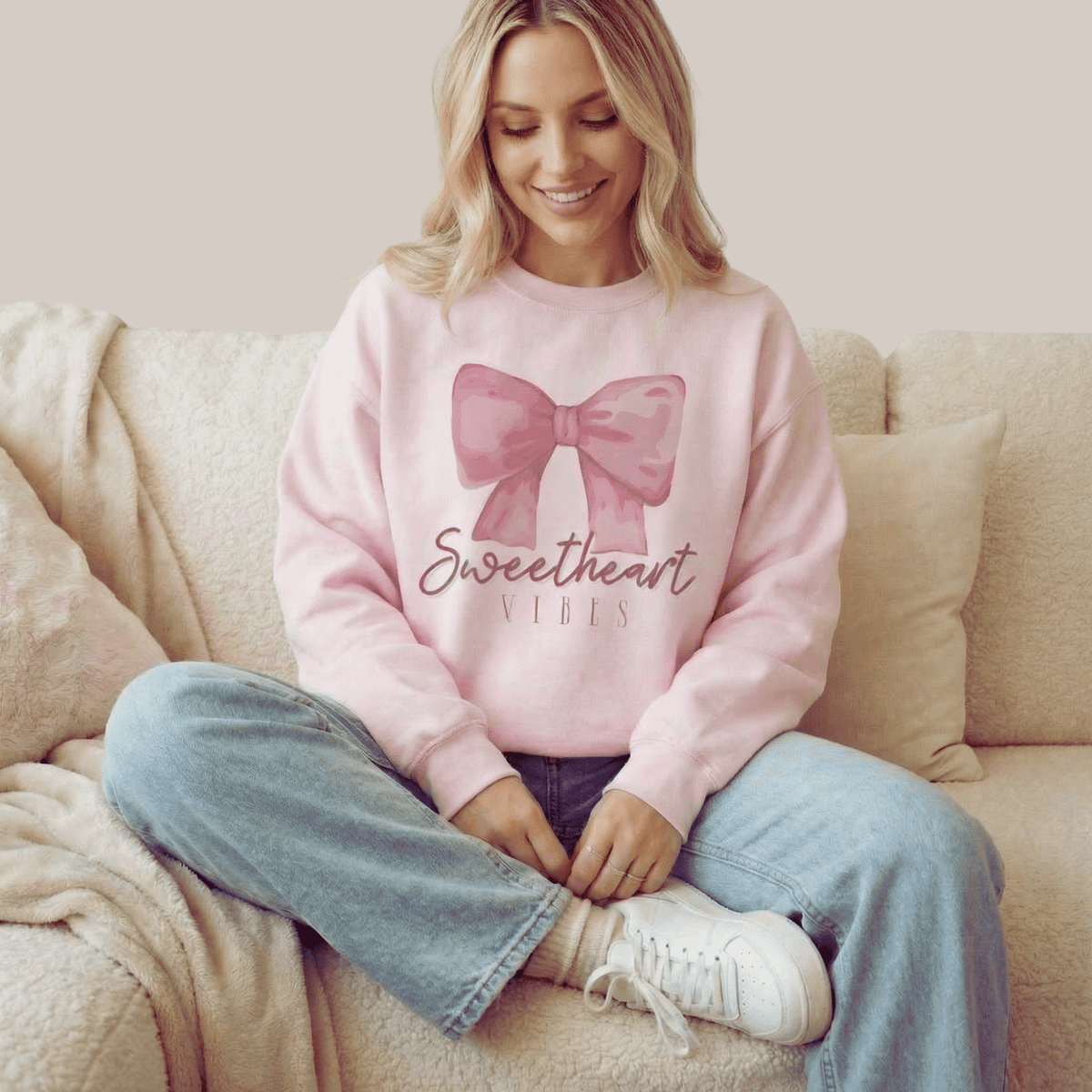 Sweetheart Vibes Sweatshirt - Moods and Merch