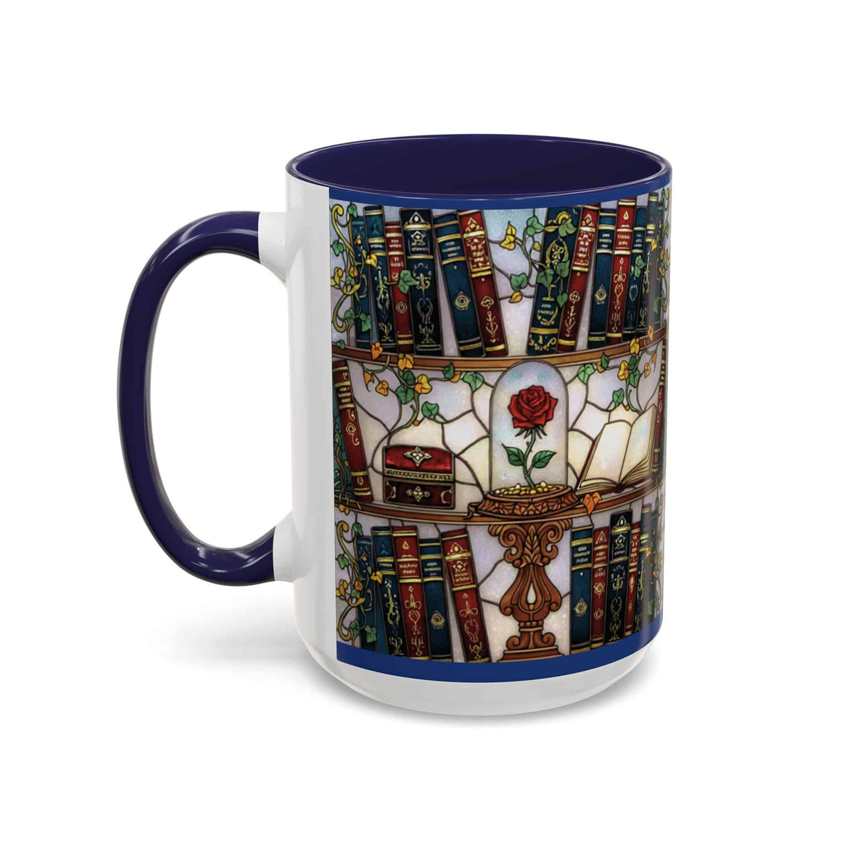 Enchanted Rose Library Mug,15oz - Moods and Merch