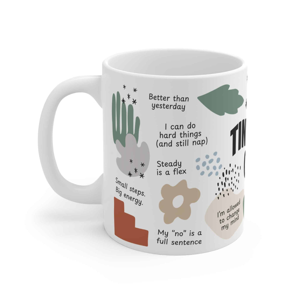 Tiny Wins Club Affirmation Mug, 11oz - Moods and Merch