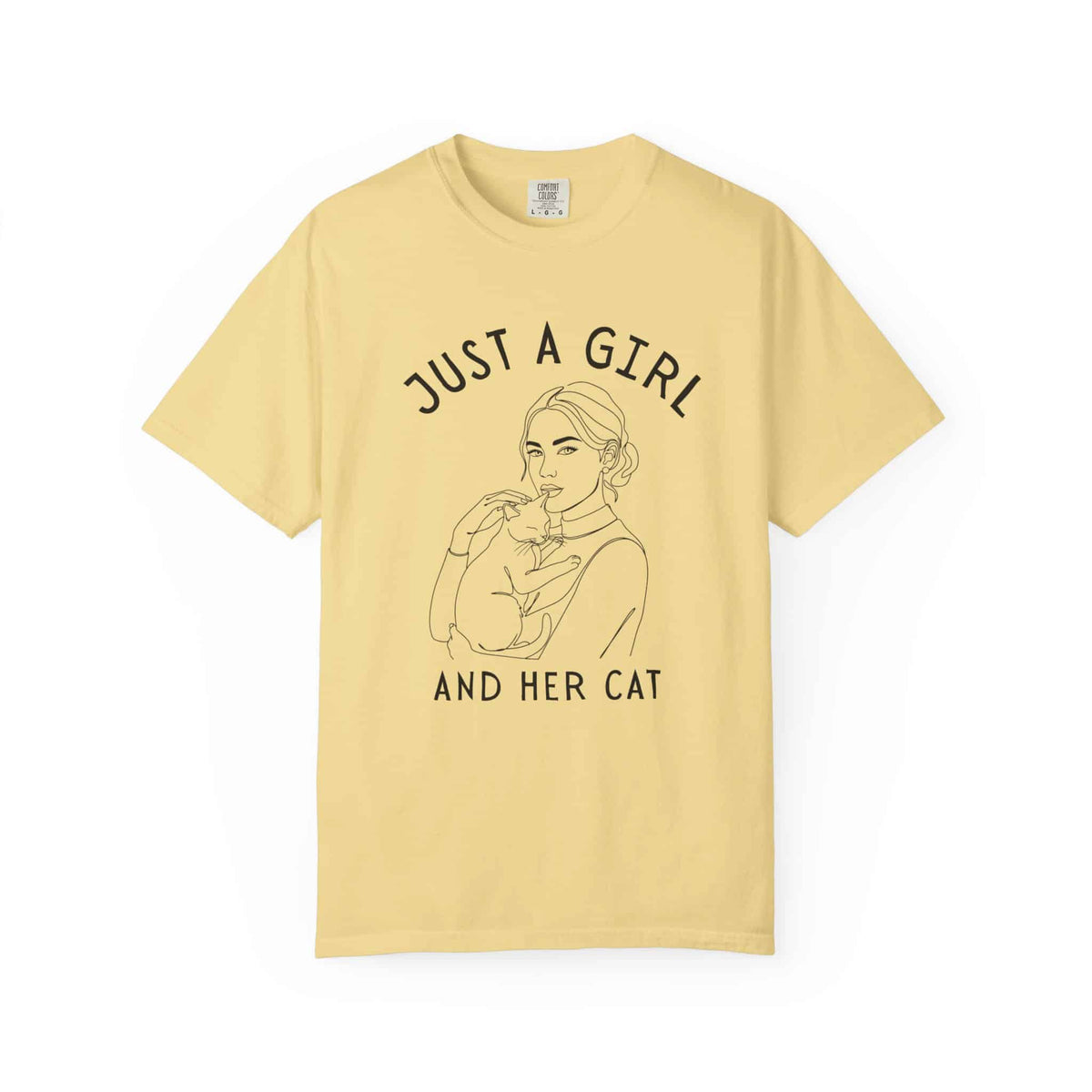 Just a Girl and Her Cat Tee - Moods and Merch