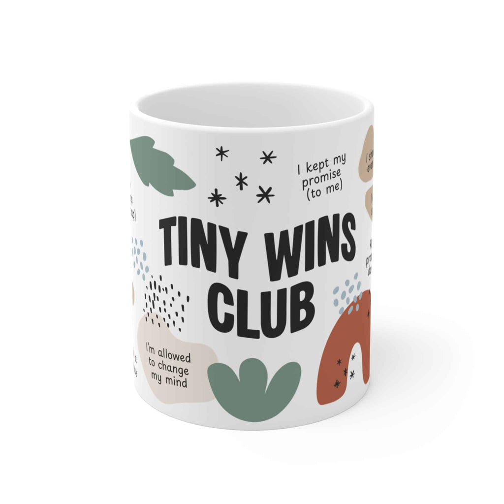 Tiny Wins Club Affirmation Mug, 11oz - Moods and Merch
