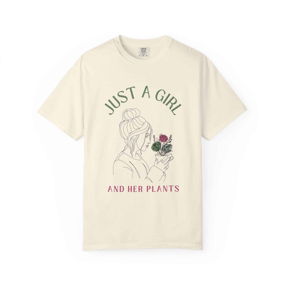 Just a Girl and Her Plants T-shirt - Moods and Merch