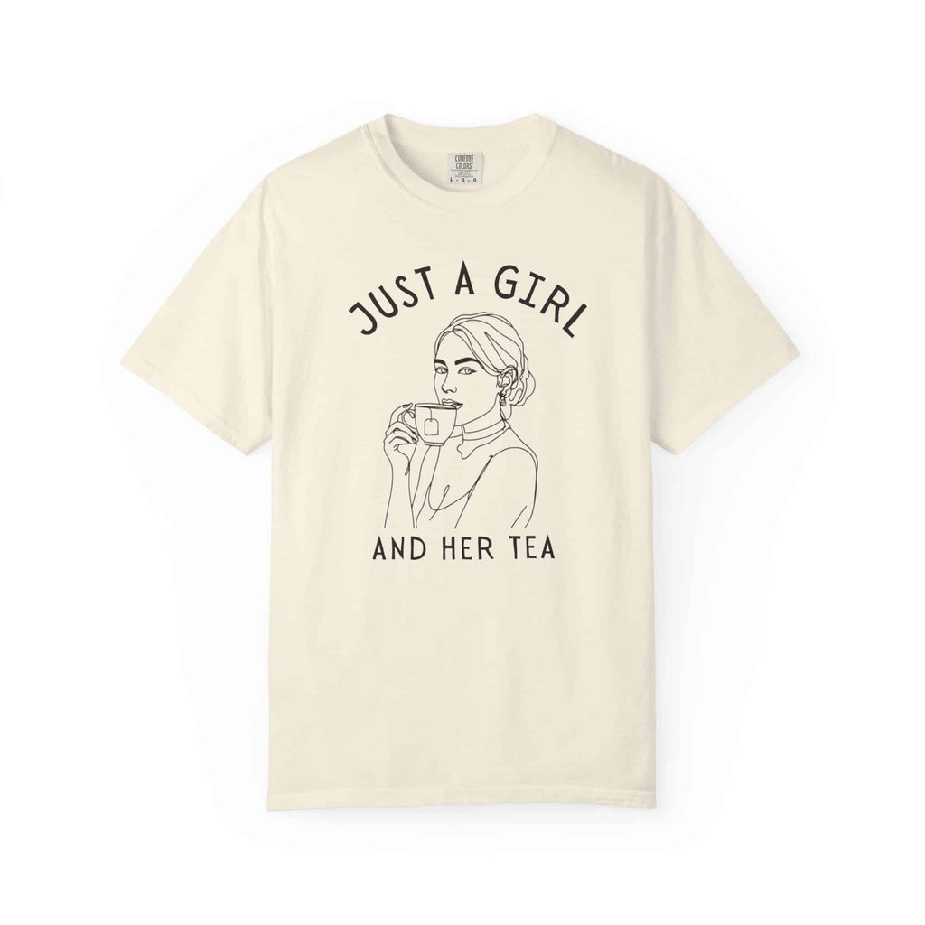 Just a Girl and Her Tea Graphic Shirt - Moods and Merch