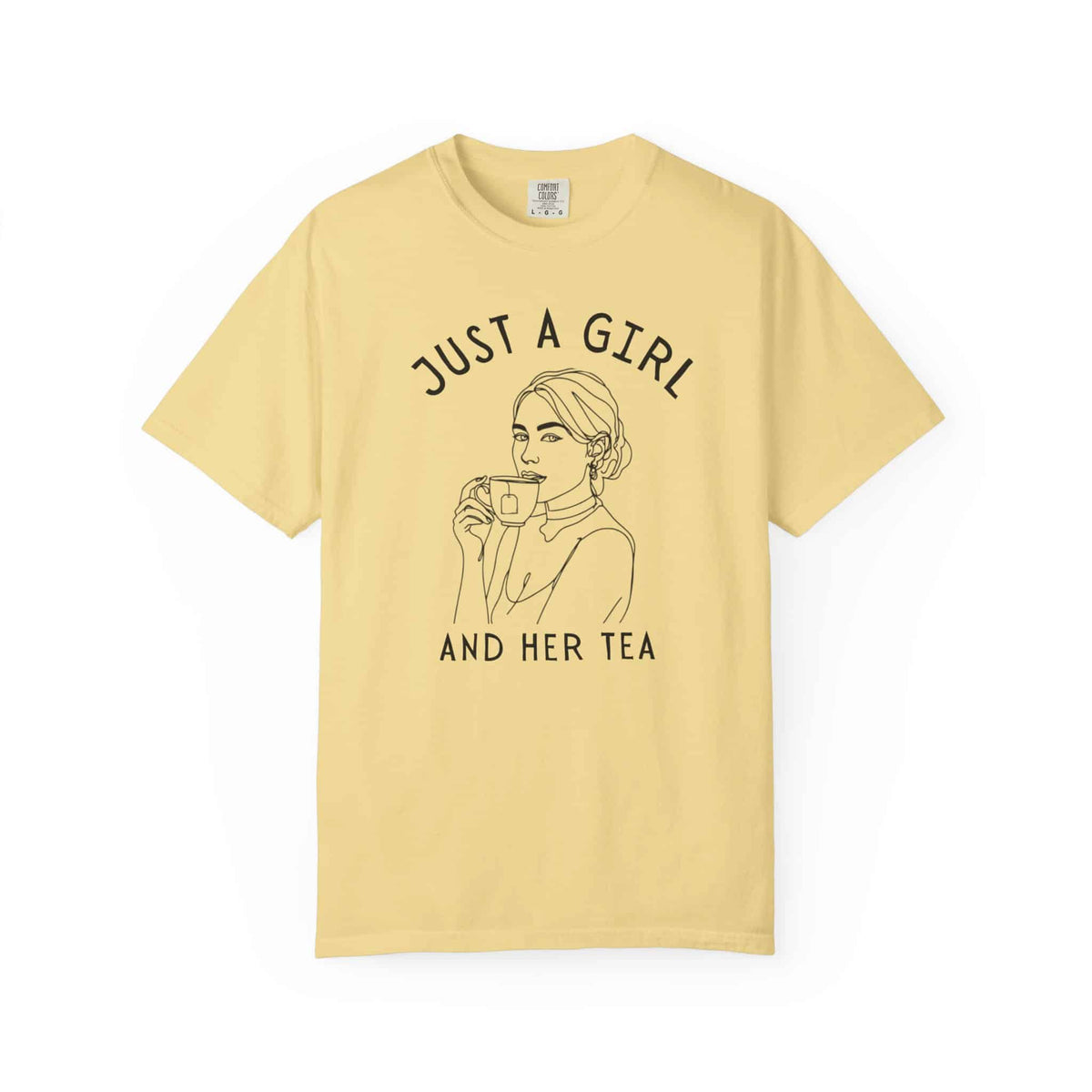 Just a Girl and Her Tea Graphic Shirt - Moods and Merch