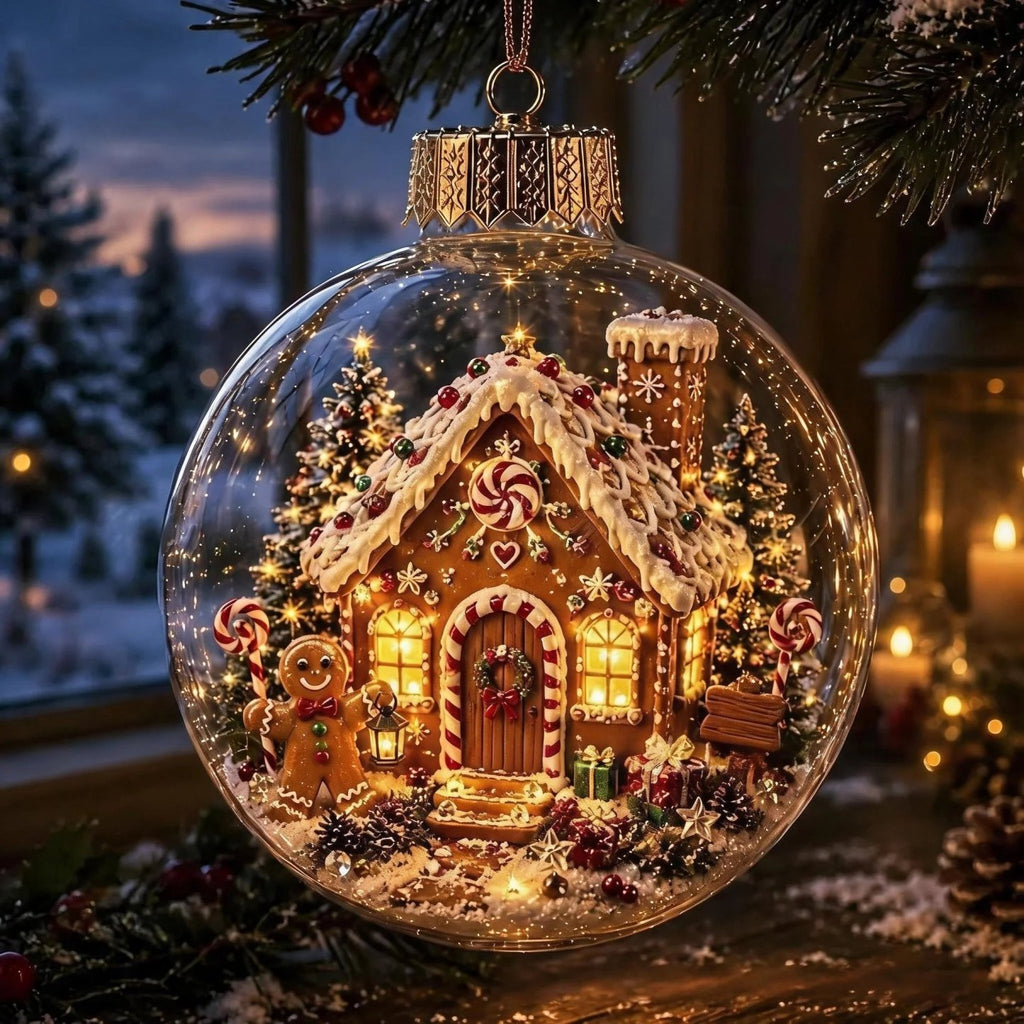 🌸Glowing Christmas Diorama Ornament