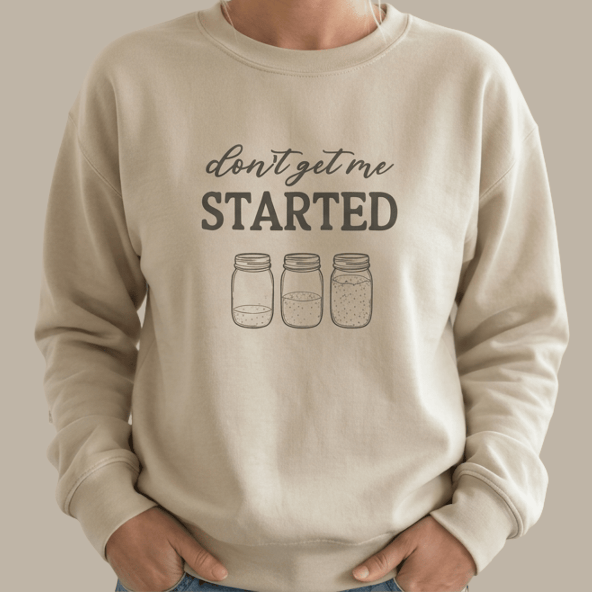 Cozy Sourdough Starter Sweatshirt for Home Bakers