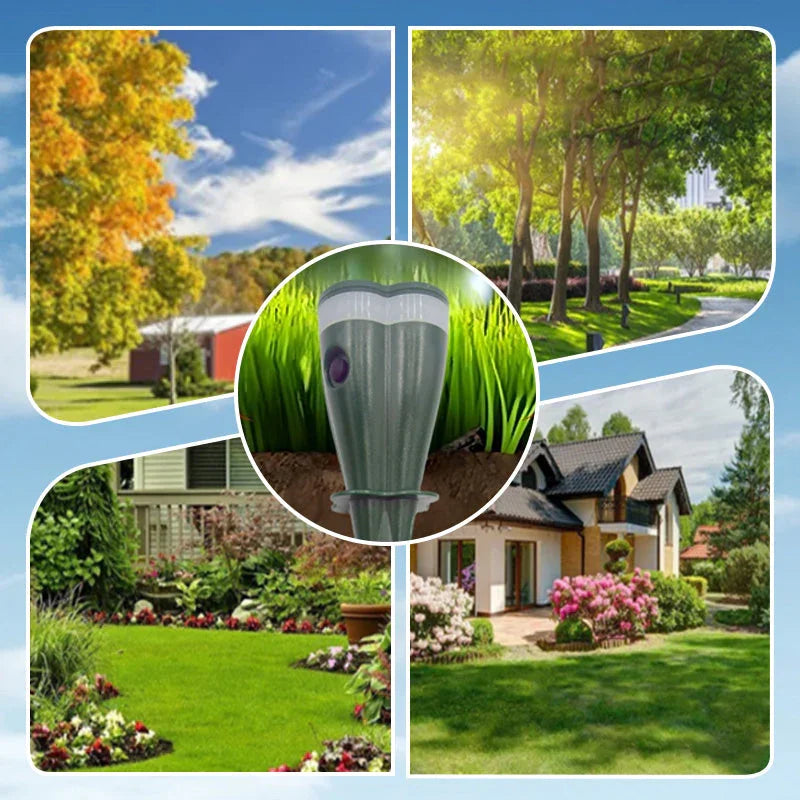 Four kinds of property the stake suits: an orchard, a tree-lined drive, a cottage garden and a suburban lawn
